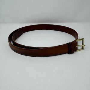 Vintage Coach British Tan 7600 Brown Glove Tanned Cowhide Brass Belt Men's 40